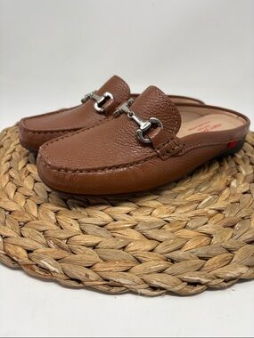 MARC JOSEPH New York Ocean Drive Slip On Buckle Leather Mule size 6